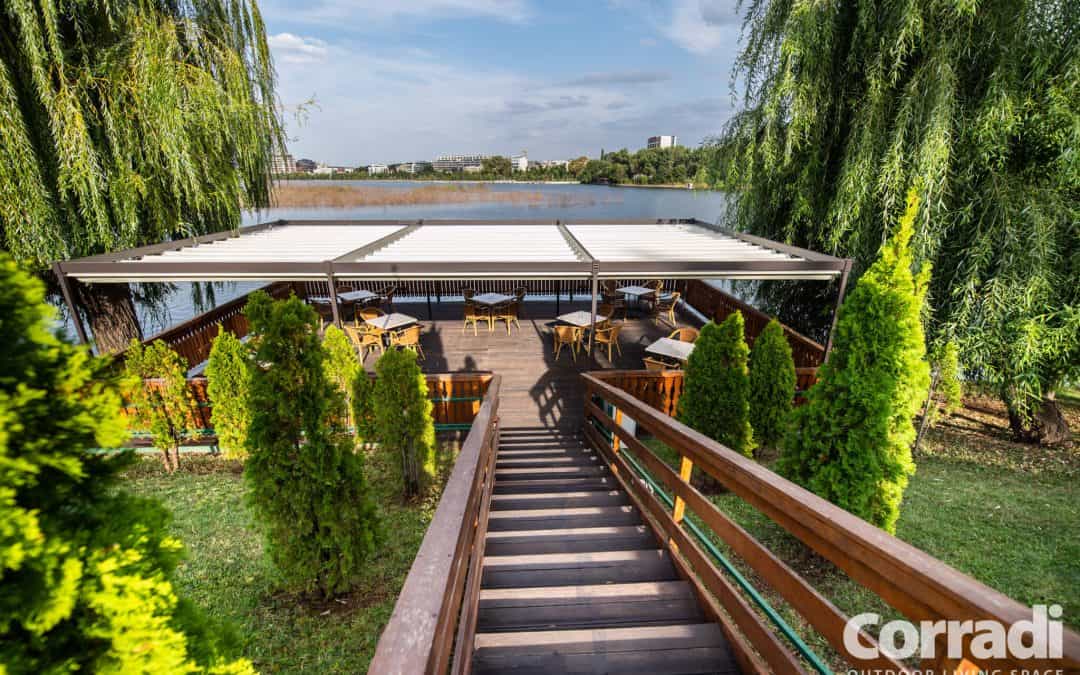 Club Floreasca Bucuresti, Romania 08.2019 – pergola retractabila