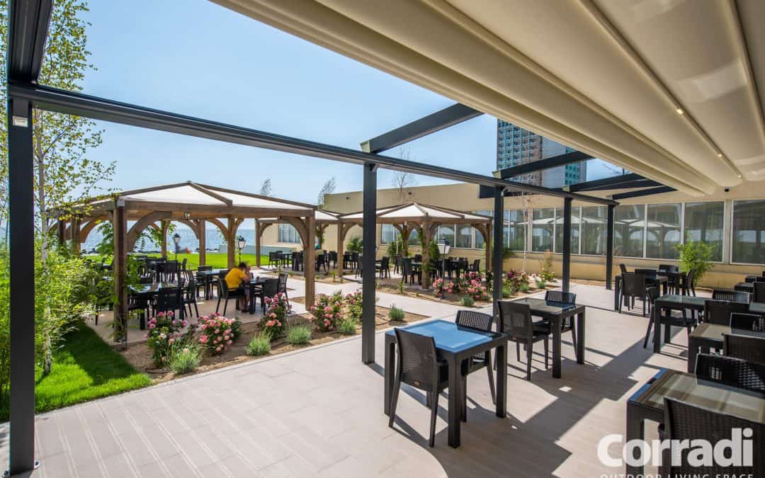 Hotel Cometa Statiunea Jupiter, Romania 03.2019 – pergola retractabila