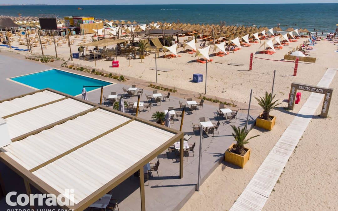 Oro Restaurant Mamaia, Romania 03.2020 – pergole retractabile, inchidere terasa