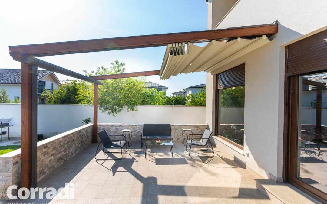 Proiect rezidential in Romania 01.2022 – pergola retractabila