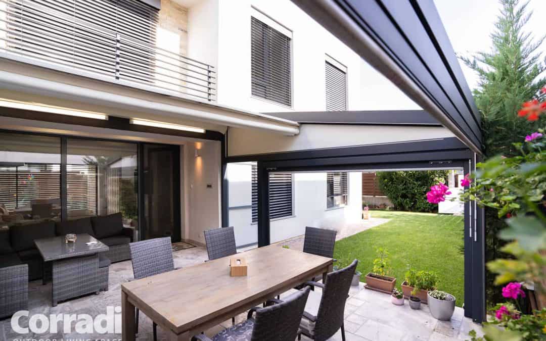 Proiect rezidential 07.2019, Romania – pergola retractabila, inchidere terasa