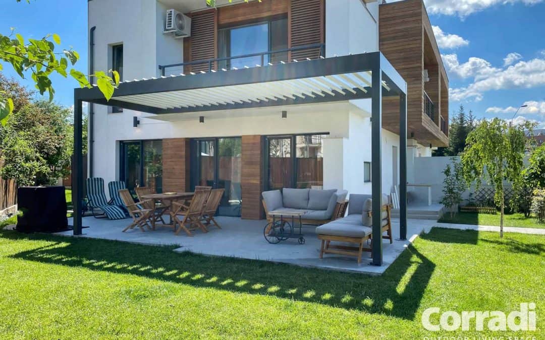 Proiect rezidential 05.2020, Romania – pergola bioclimatica