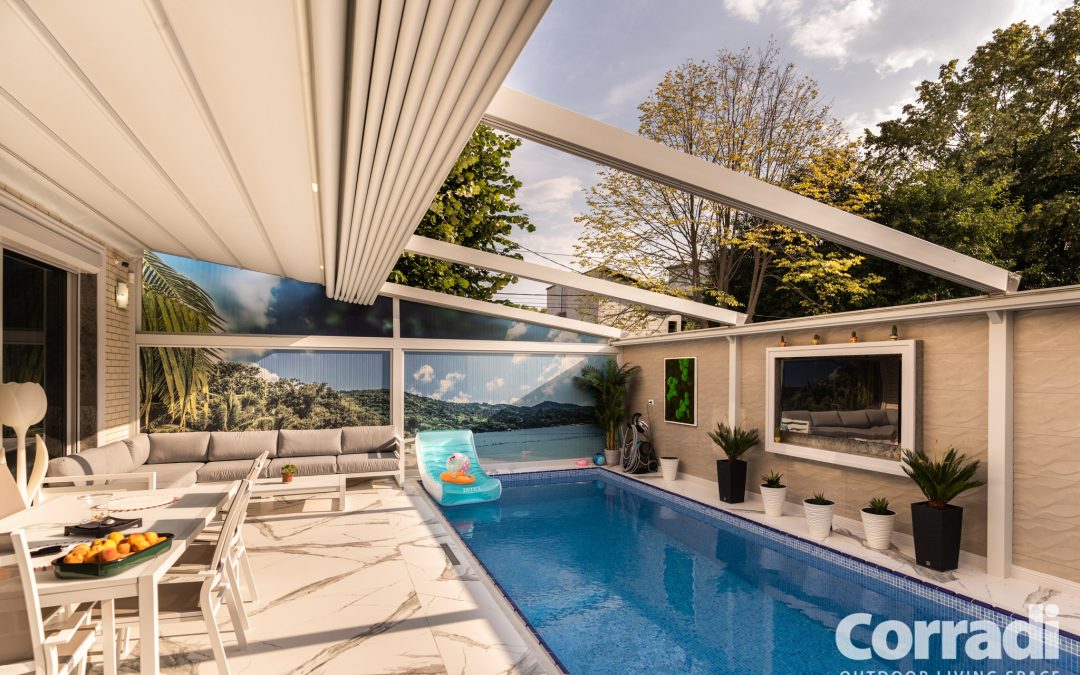 Proiect rezidential in Romania 08.2021 – pergola retractabila