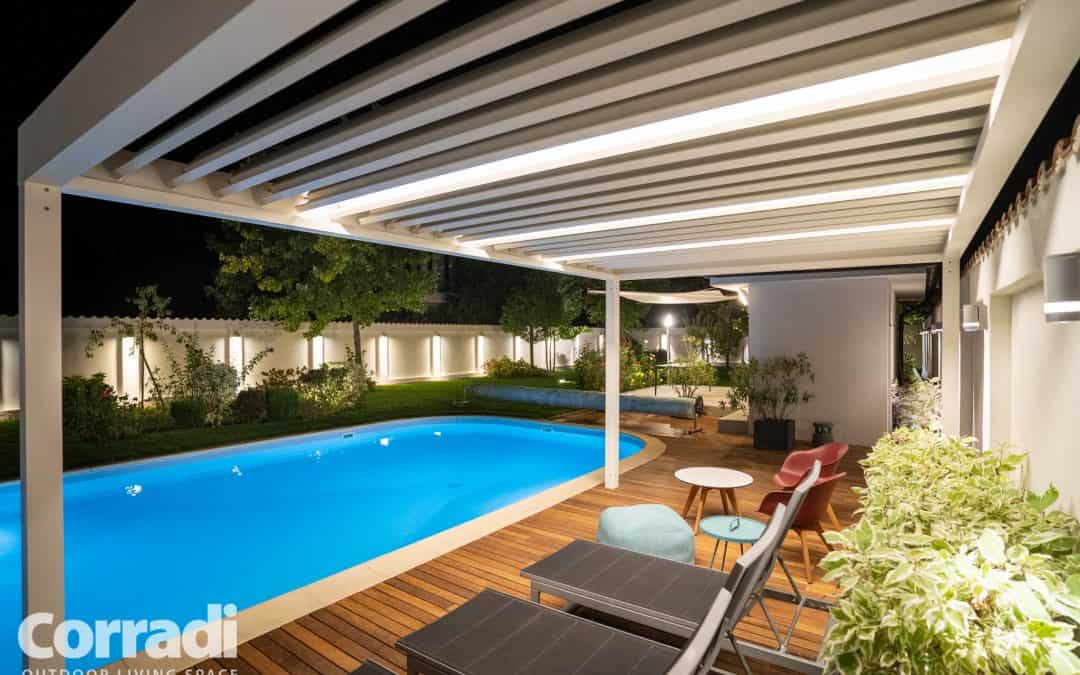 Proiect rezidential in Romania 07.2020 – pergola bioclimatica, vele retractabile