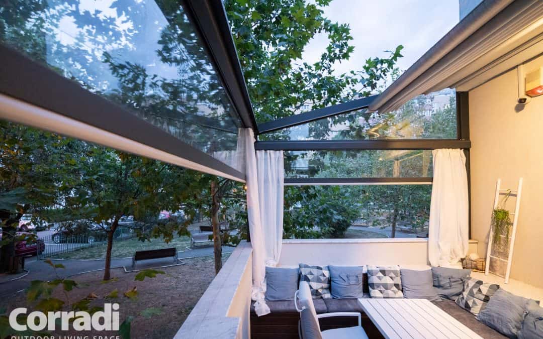 Proiect rezidential 12.2019, Romania – pergola retractabila, inchidere terasa