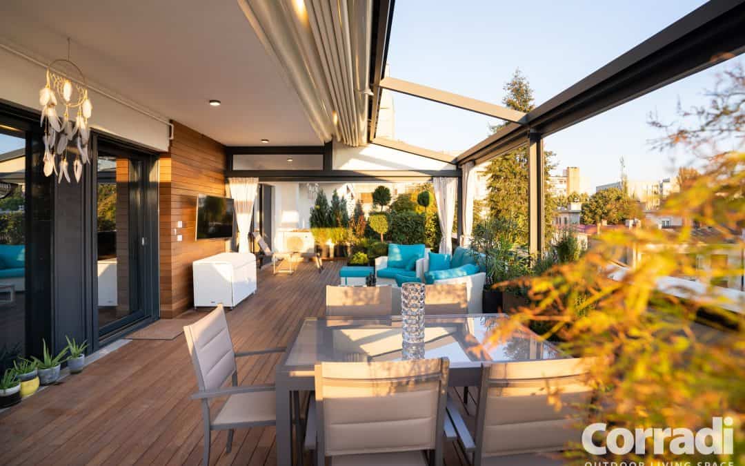 Proiect rezidential 05.2019, Romania – pergola retractabila, inchidere terasa