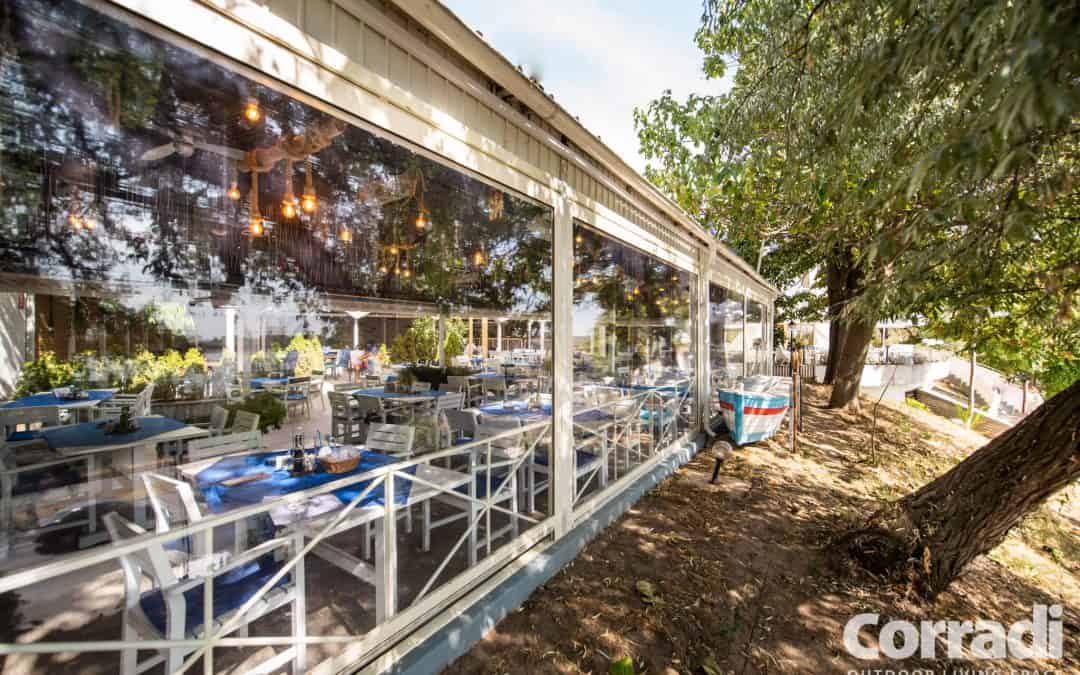 Restaurant Blue Aqua Galati, Romania 06.2019 – inchidere terasa