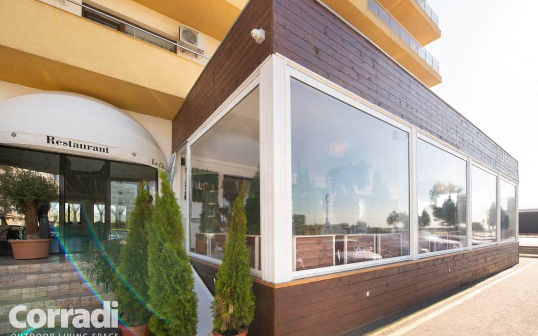 Restaurant Le Charme Mamaia, Romania 06.2020 – inchidere terasa