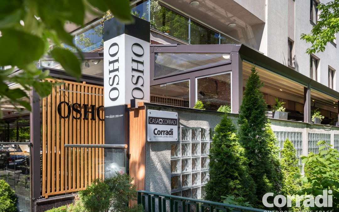 Restaurant Osho Primaverii Bucuresti, Romania 10.2020 – pergole retractabile, inchidere terasa