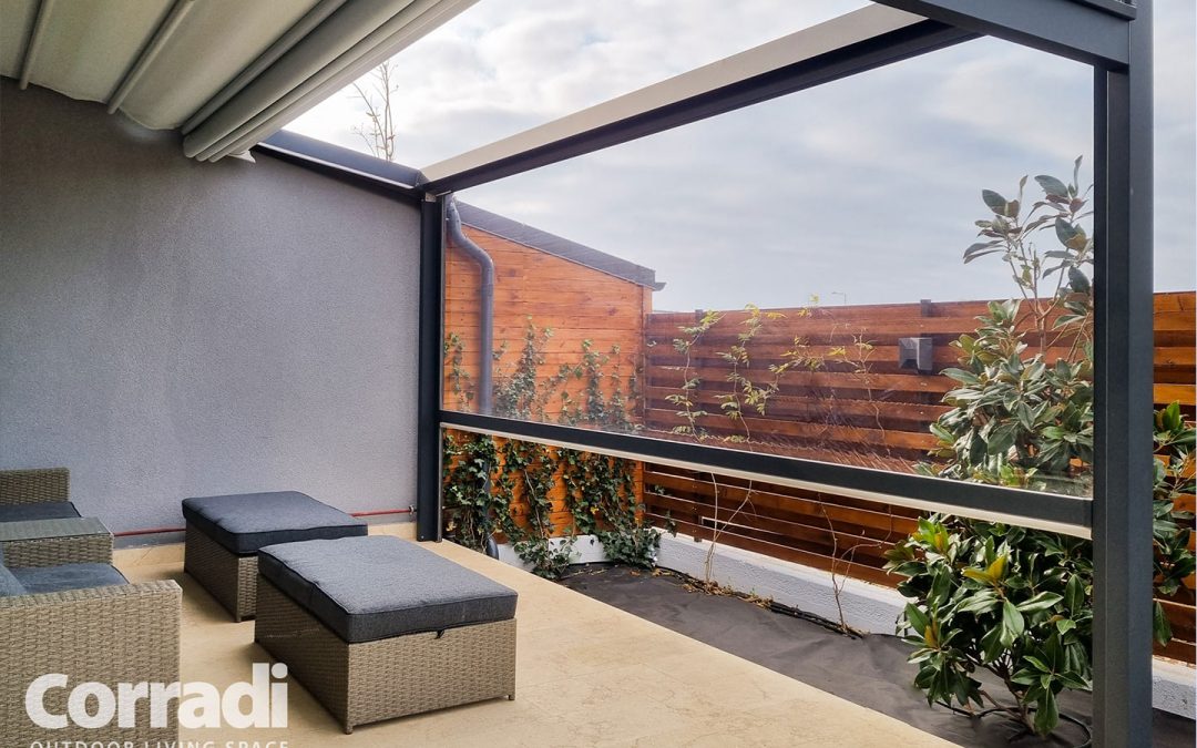 Proiect rezidential in Romania 08.2022 – pergola retractabila, inchidere terasa