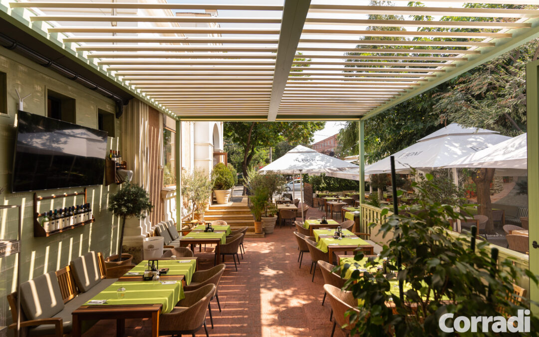 Restaurant Toscana Constanta, Romania 12.2022 – pergole bioclimatice