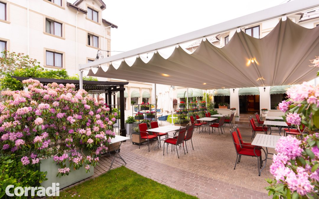 Hotel Sonnenhof Suceava, Romania 06.2020 – pergole retractabile