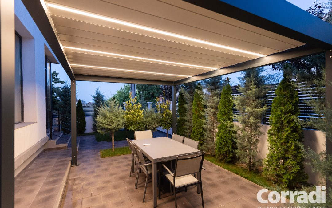 Proiect rezidential in Romania 08.2021 – pergola bioclimatica