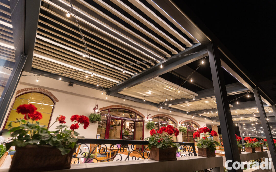 Restaurant Latino Suceava, Romania 05.2023 – pergola bioclimatica, pergola retractabila, inchidere terasa