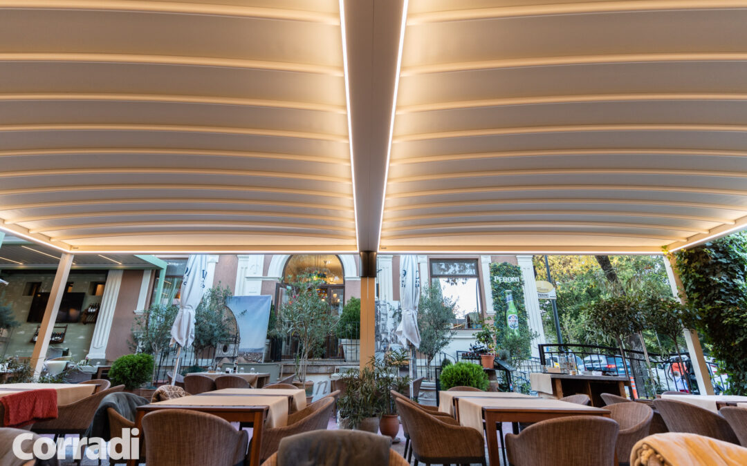 Restaurant Toscana Constanta, Romania 04.2024 – pergole retractabile